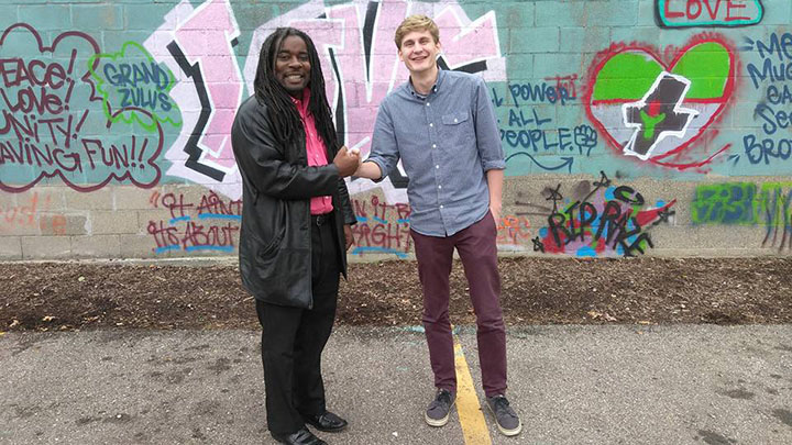 Renardo Bowles and Nathan Roels in Detroit, Michigan.