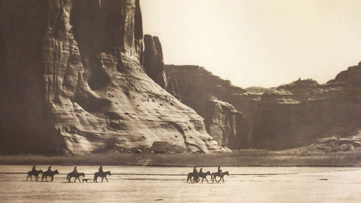 Canon De Chelly - Navaho, one of Edward Sheriff Curtis' photogravures.