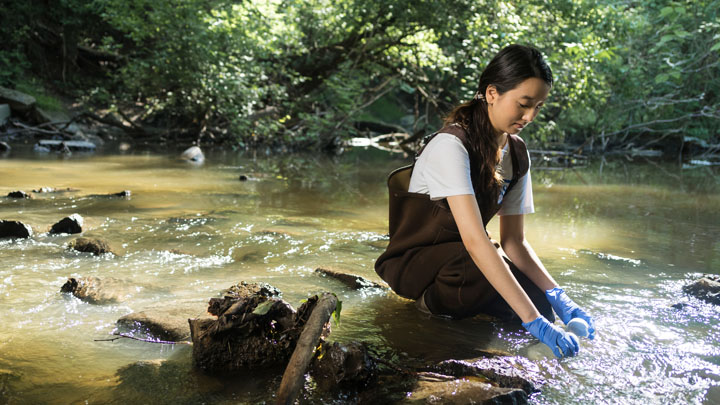 Calvin College faculty, staff and students are engaged in education, research and restoration projects in the Plaster Creek watershed.