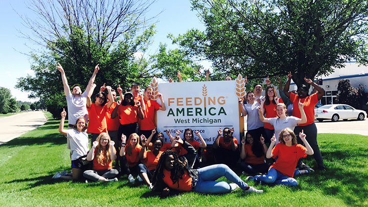 The 2017 Perkins Fellows served at Feeding America West Michigan.