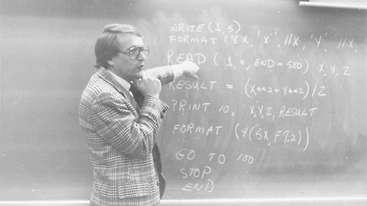 Sanford Leestma was one of the chief architects of the computer science major at Calvin College.