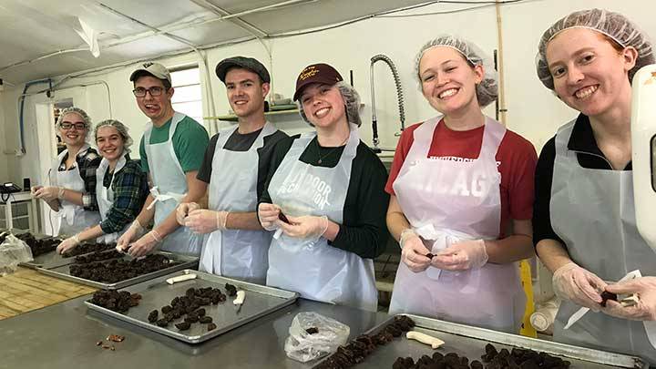 Students from the Service-Learning Center at Calvin University