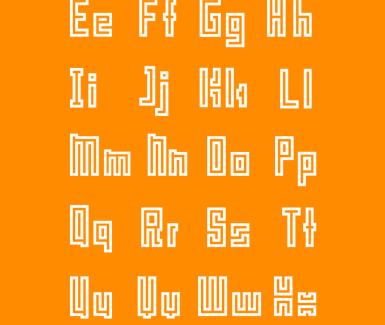 Noah Lammers, Bitmap Typeface, Arts 255 - GD1  