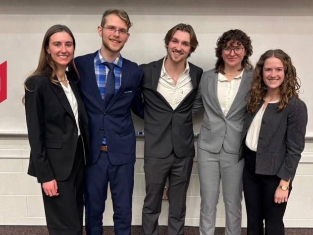 Five senior engineering majors from Calvin University