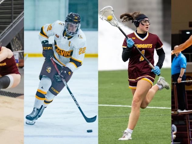 Image of our student athletes from Calvin University competing in sports