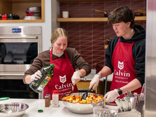 Sylvie Mulder in Calvin's Nutrition Lab