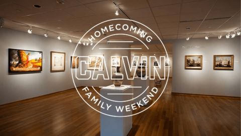 Static photo of Calvin University's Art Gallery