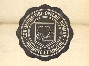 Front of an issue of the Calvin Chimes, when it used Calvin's heart and hand seal for the first time.