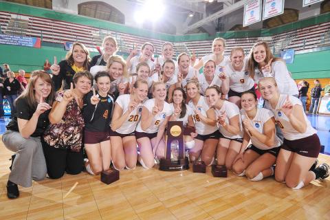 2010 Calvin women's volleyball NCAA champs.