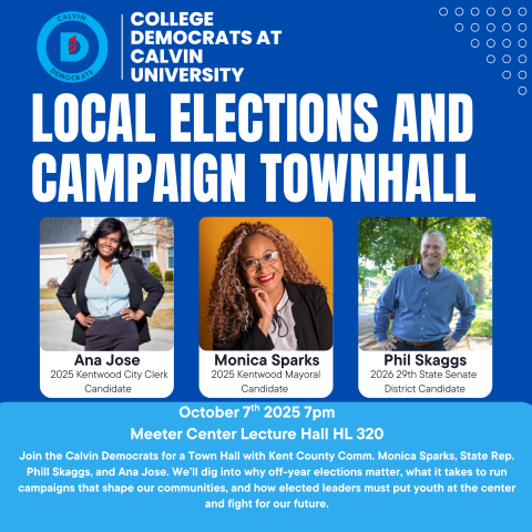 Calvin Democrats Local Election Campaign Poster