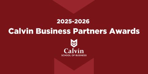 2025-2026 Calvin Business Partners Awards with School of Business logo
