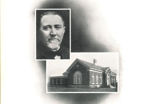 HIstorical photos of Edscko Kekman and the Hekman Memorial Library.