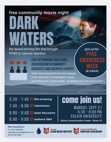 Flyer about movie Dark Waters