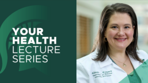 MSU banner with Allison Kuipers