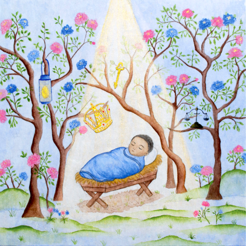 Baby in a manger