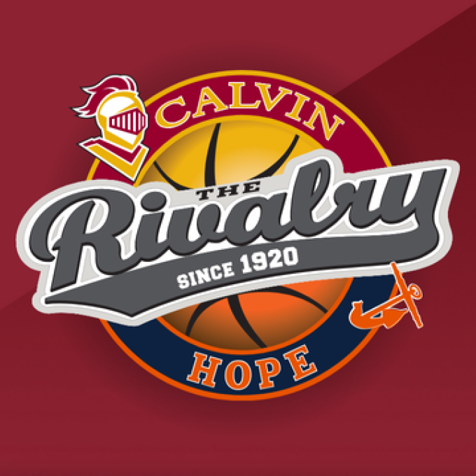 The rivalry logo, a mashup of Calvin University and Hope College logos.
