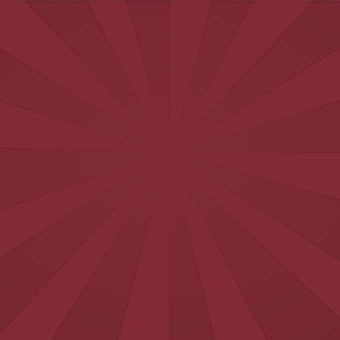 A maroon sunburst design.