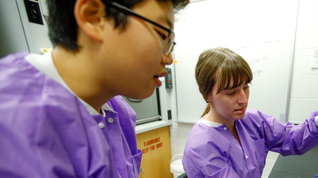Students in a medical lab