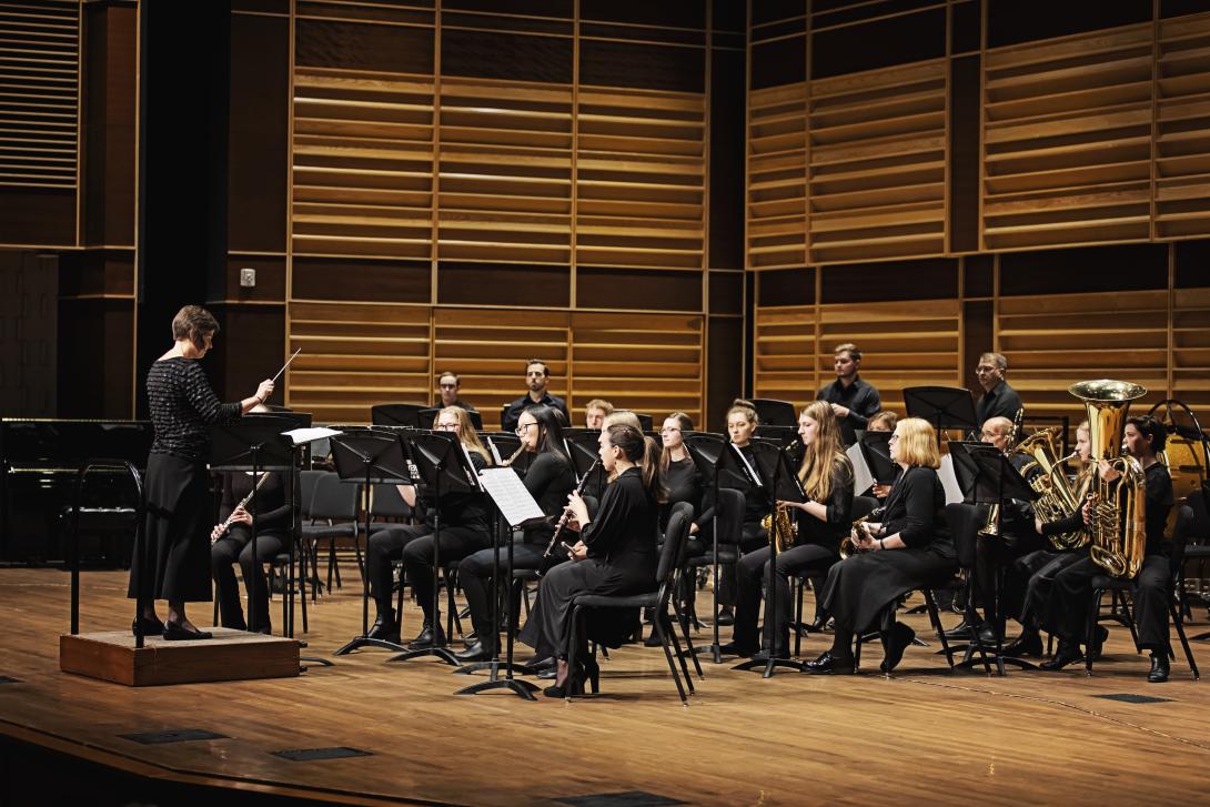 Wind Ensemble performing at Calvin Music Festival 2023