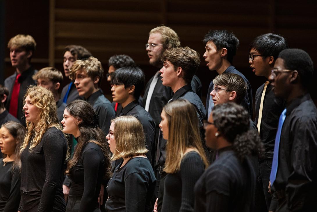 Campus Choir performing in Calvin Music Festival 2022