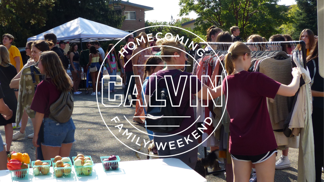 Farmers Market for Calvin's Homecoming and Family Weekend 2024