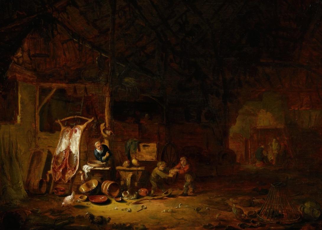 Egbert van der Poel, Barn Interior 