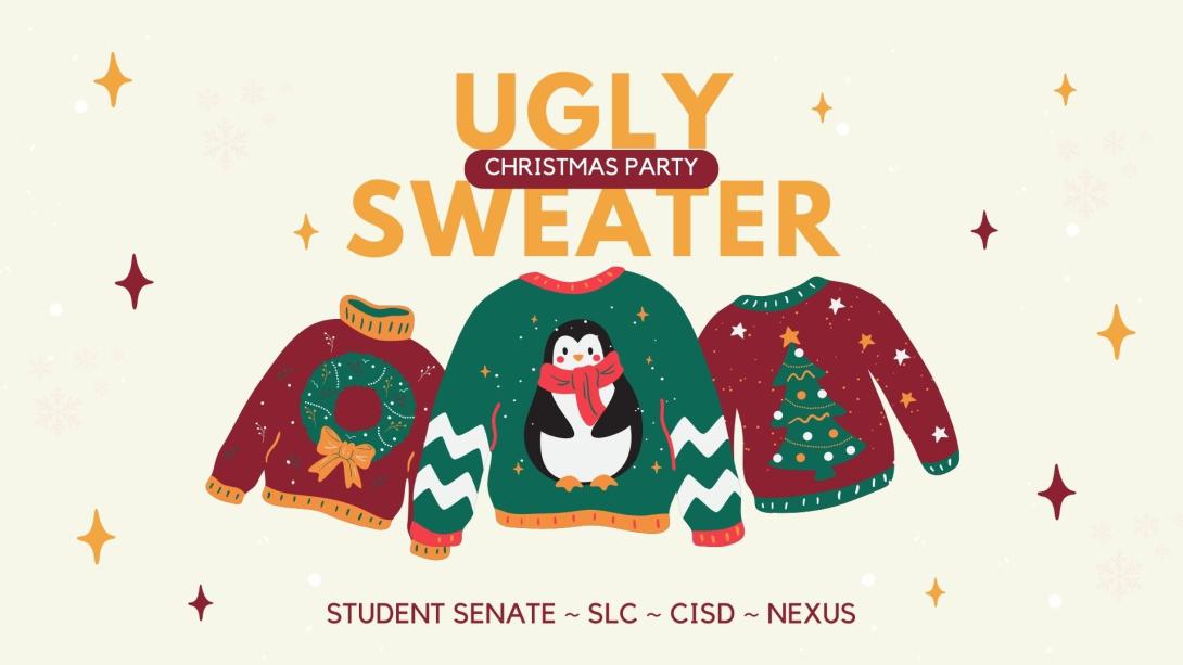 Ugly Sweater Christmas Party Banner Image