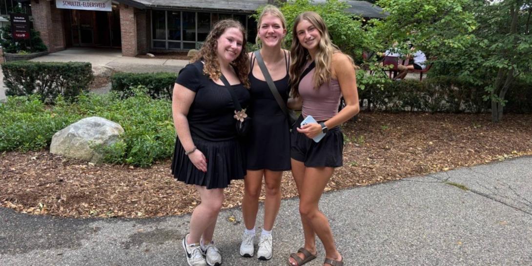 Three incoming students for Calvin University in 2025-2026