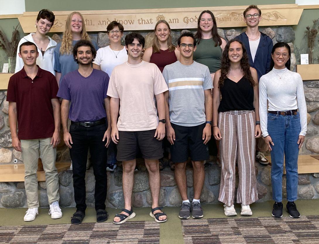 Students and professor group photo