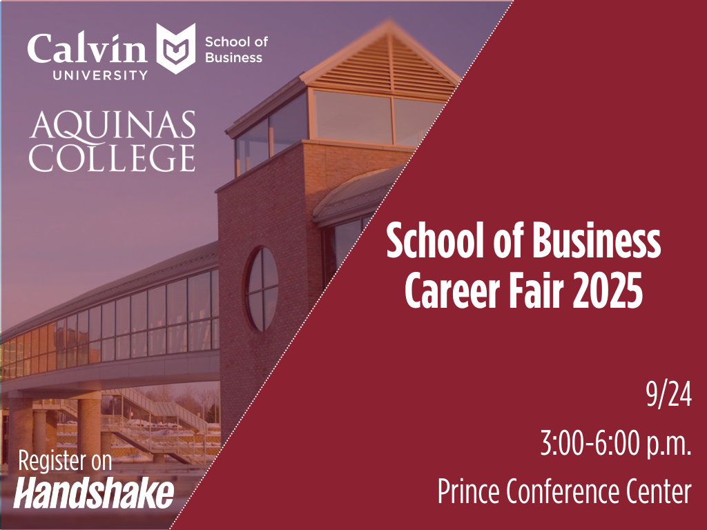School of Business Career Fair 2025 Banner