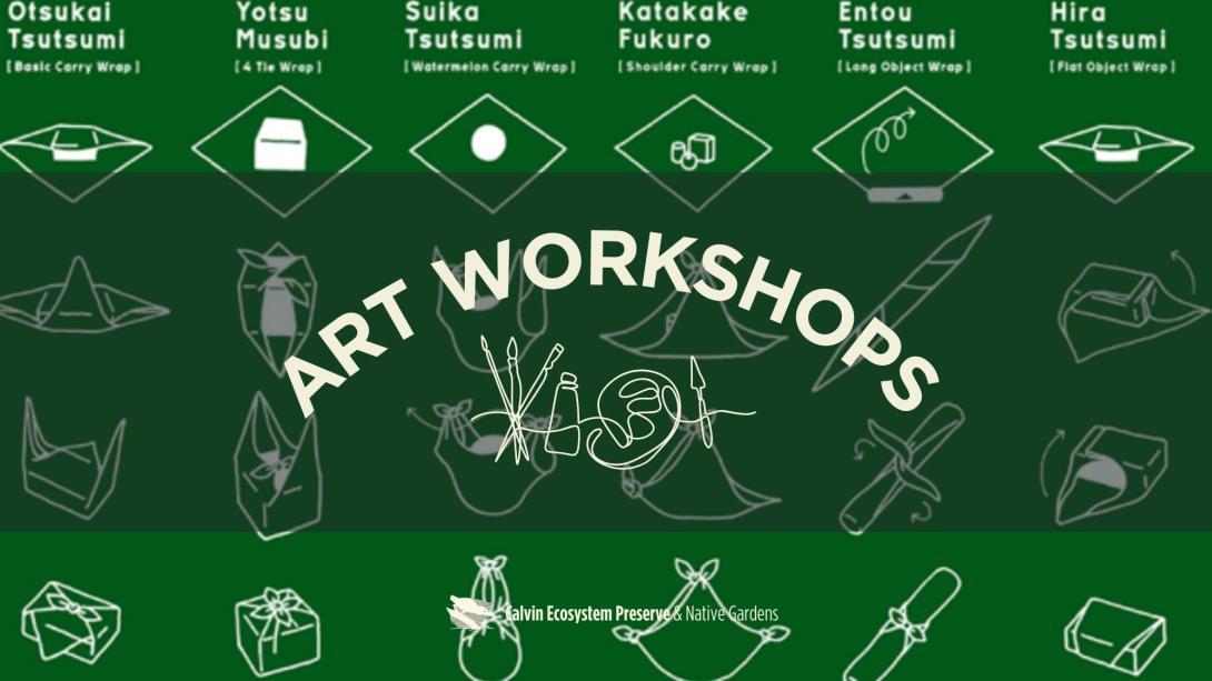 graphic of folding options for furoshiki wrapping cloth