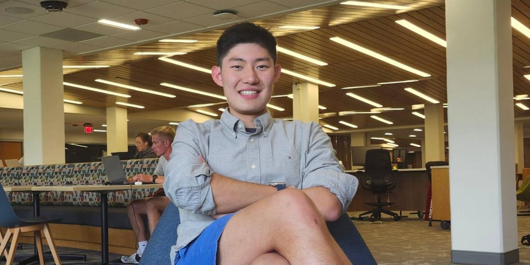 Mike Liang, second year student at Calvin University
