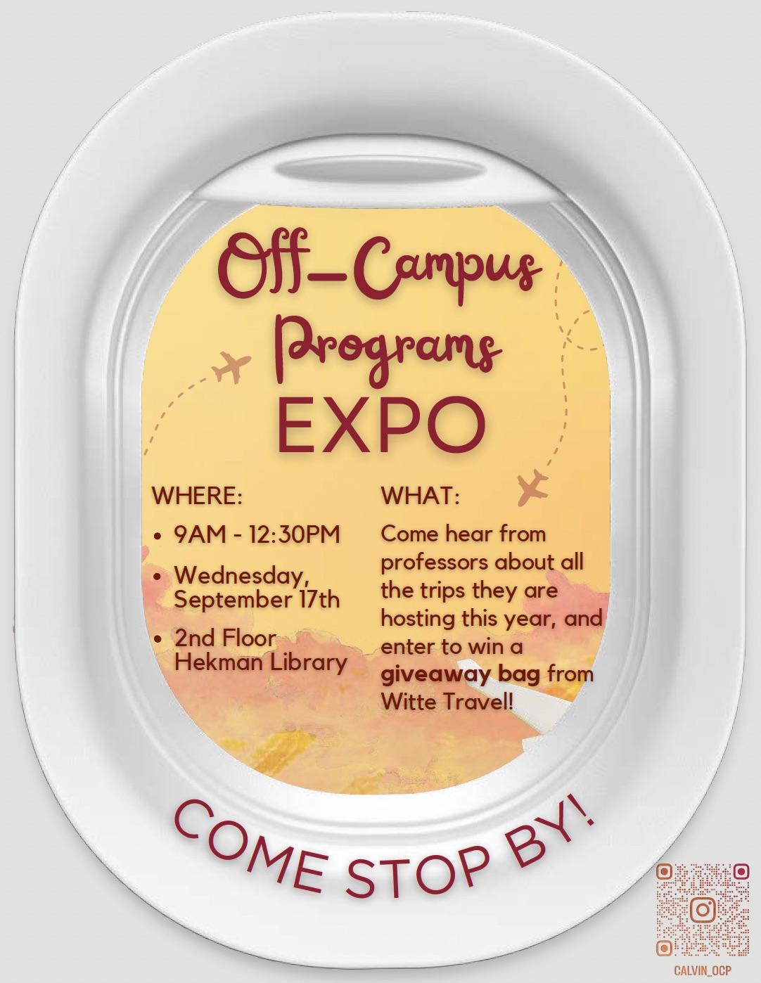 Off campus program poster