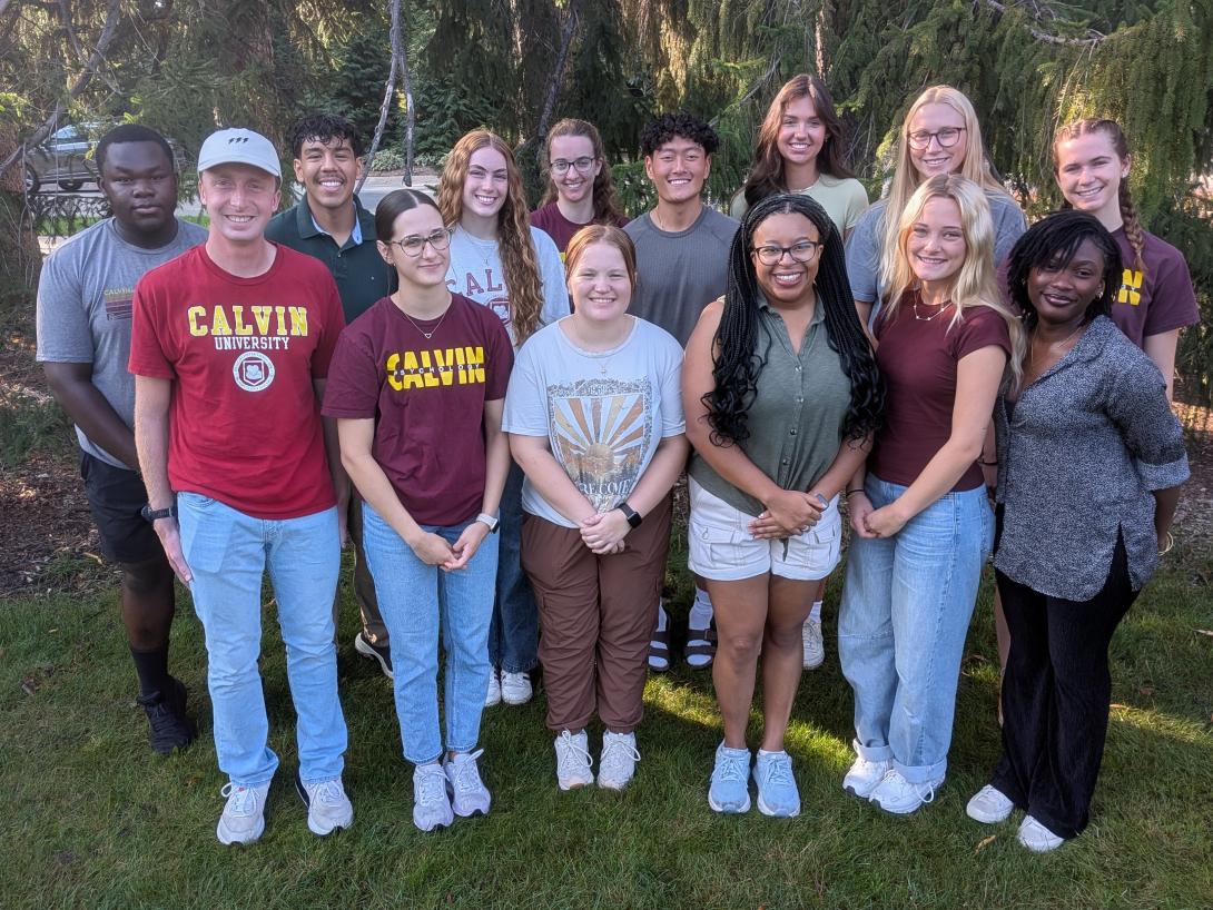 Group of students smiling