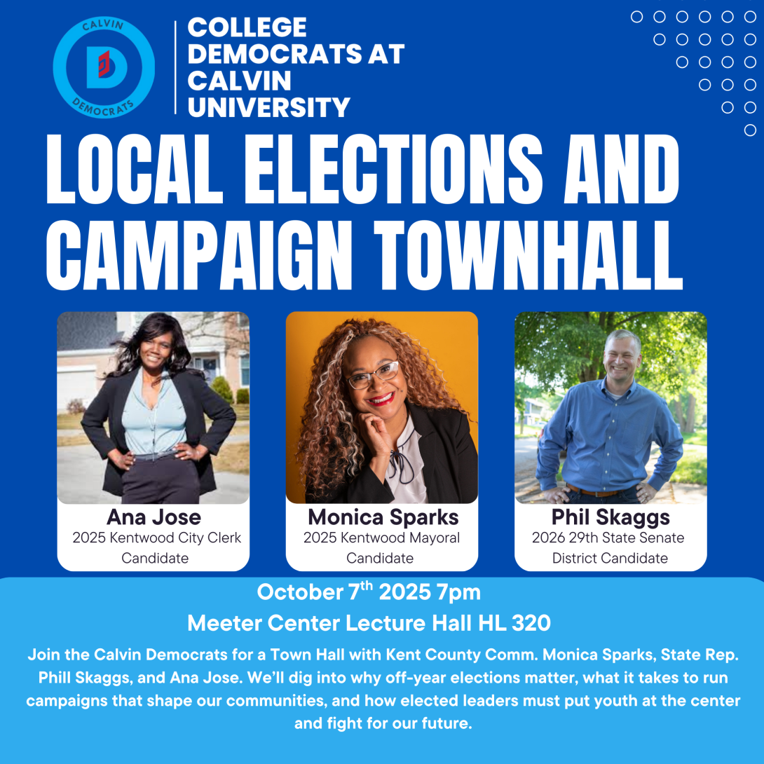 Calvin Democrats Local Election Campaign Poster