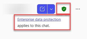 Microsoft Copilot Chat EDP green shield