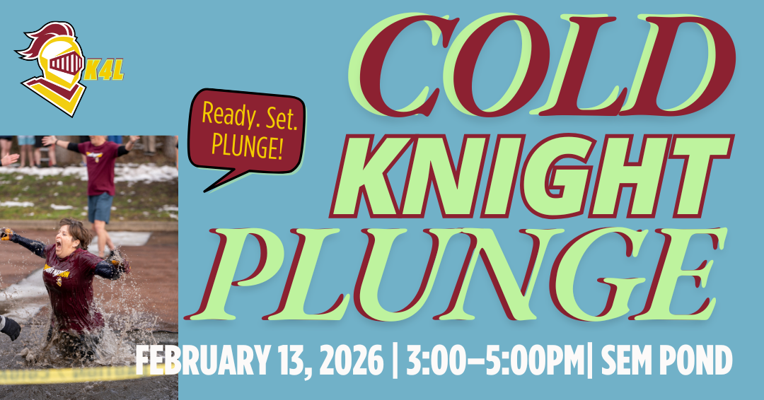 Pastor Mary jumping into the Sem Pond