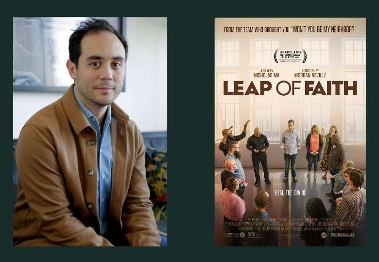 Leap of Faith film poster and director Nicholas Ma