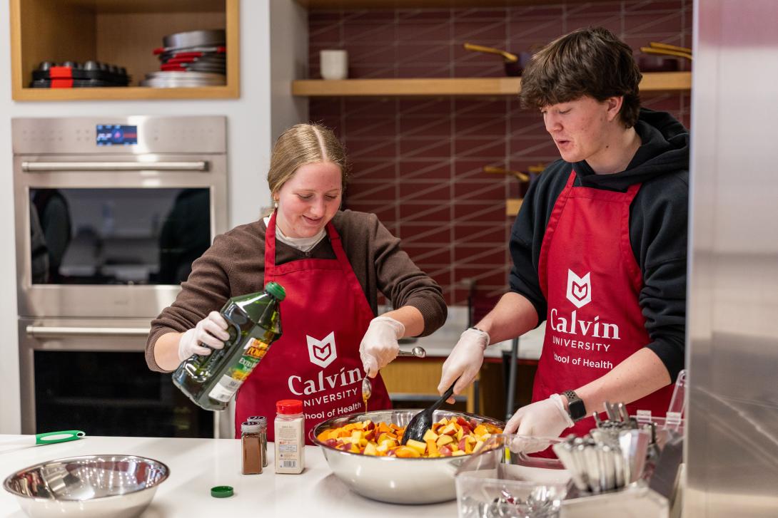 Sylvie Mulder in Calvin's Nutrition Lab