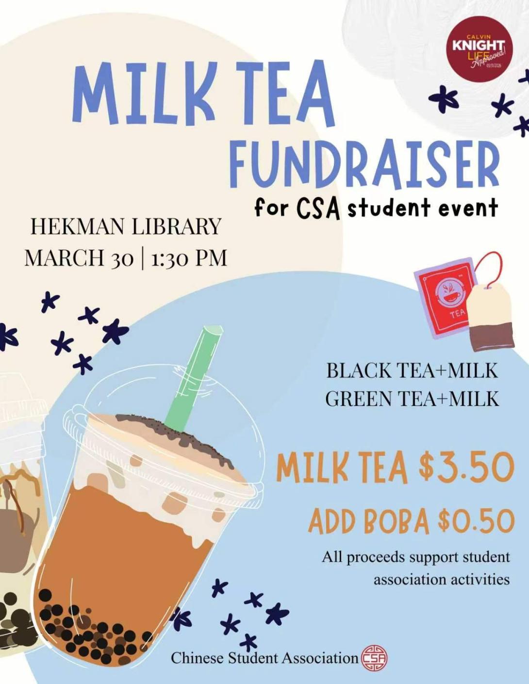 Milk Tea Fundraiser