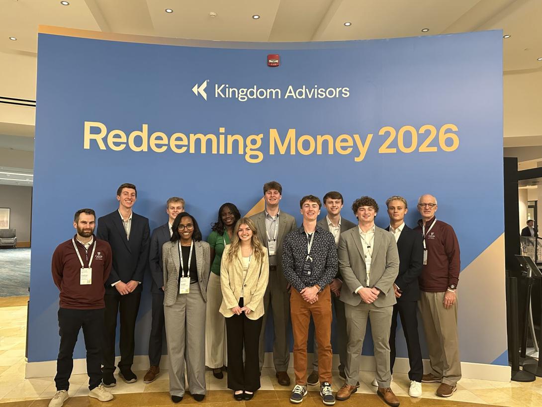 Calvin University Students Pose at the Kingdom Advisors Conference