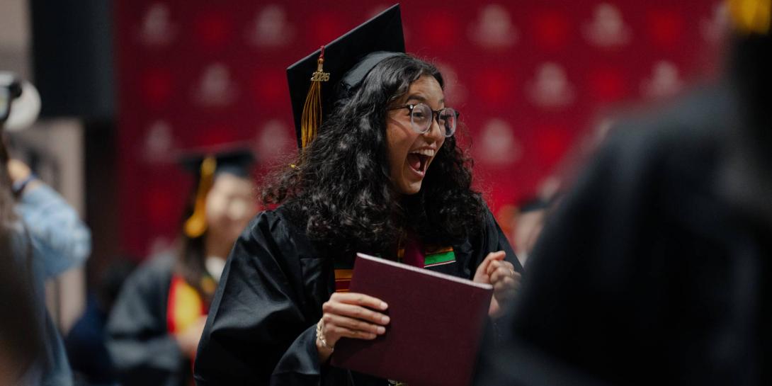 Alyssa Pokharel graduates from Calvin University