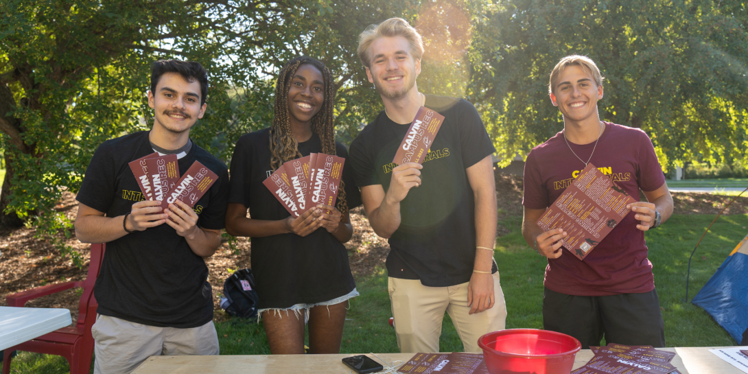 Students involved in Campus Recreation at Calvin University during Cokes and Clubs