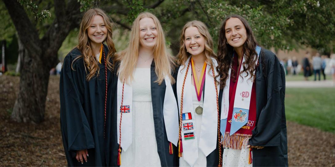 Meg Pheifer and three other Calvin grads
