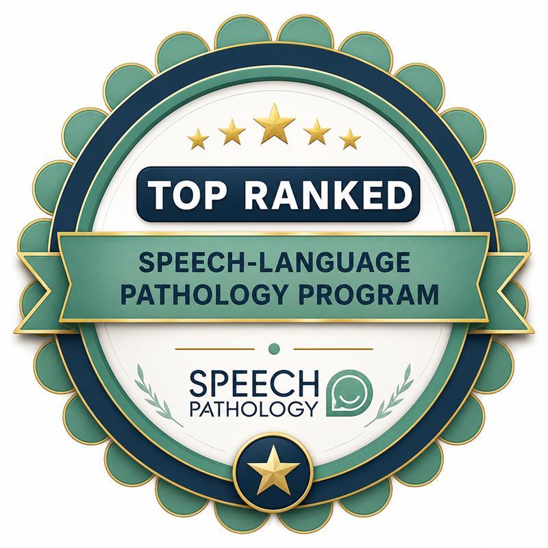 Speech pathology ranking badge