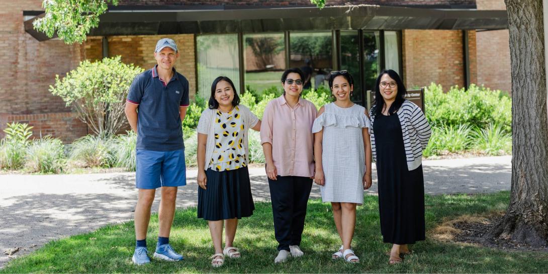 Five educators from Indonesia on Calvin's campus