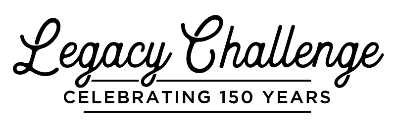 Legacy Challenge: celebrating 150 years logo