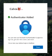MFA - Authenticator Added