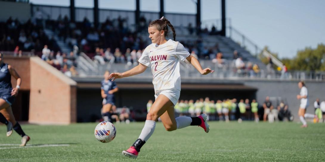 A women's soccer player