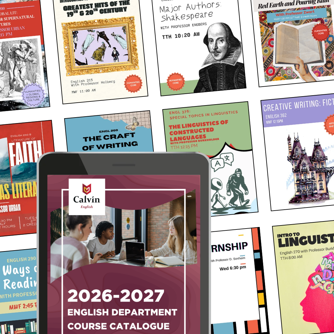 Mockup of spring English Courses